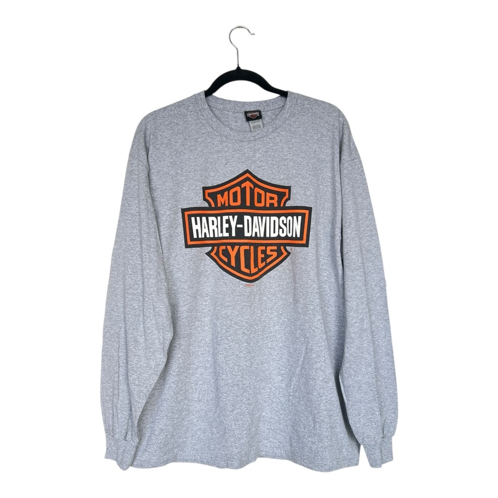 Harley-Davidson Bar & Shield Long Sleeve Graphic Sweatshirt Grey XL